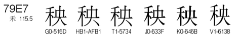 U+79E7